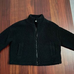 Garage Black Sherpa Teddy Jacket